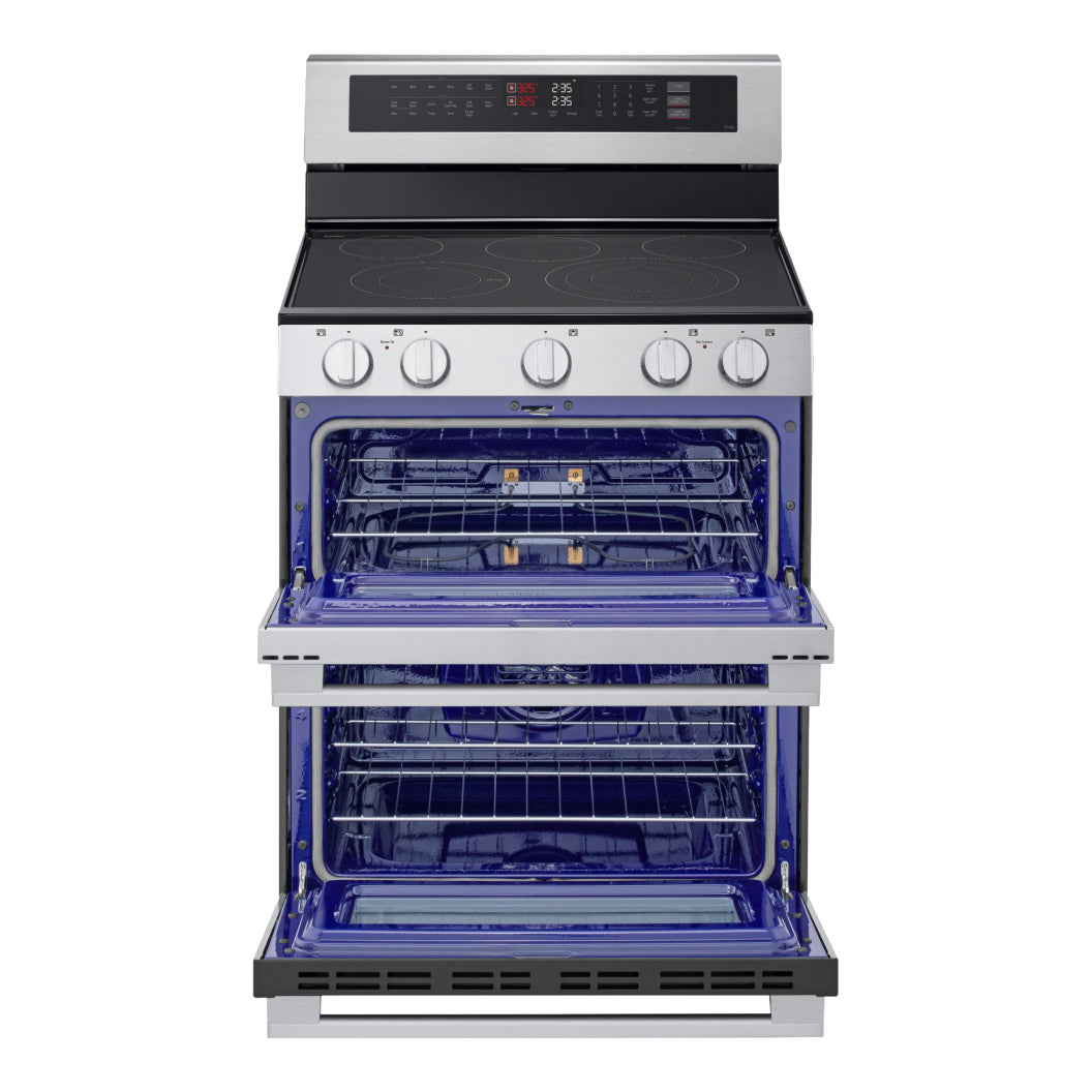 Cuisinière électrique four double 30 po, 7,3 pi³ Inox avec Convection ProBake®, WideView™ et Wi-Fi