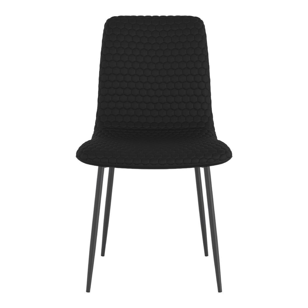 Chaise de salle à manger rembourrée aspect cuir - Brixx