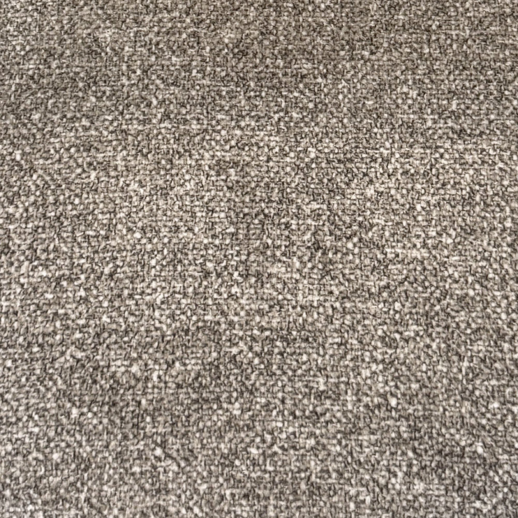Chaise de salle à manger rembourrée en tissu brun - Kiara