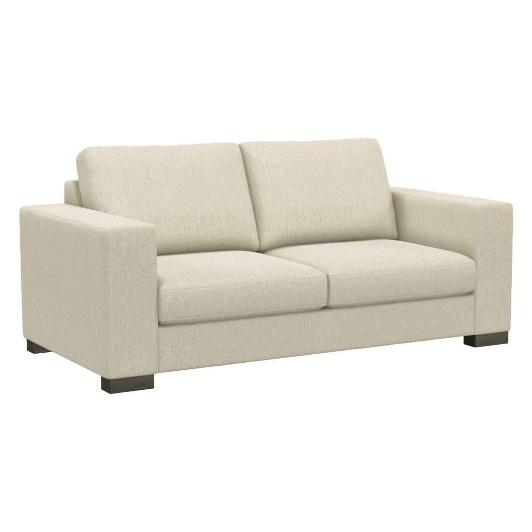 Causeuse stationnaire en tissu beige - Tennyson