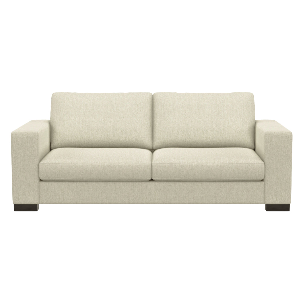 Sofa condo stationnaire en tissu beige - Tennyson