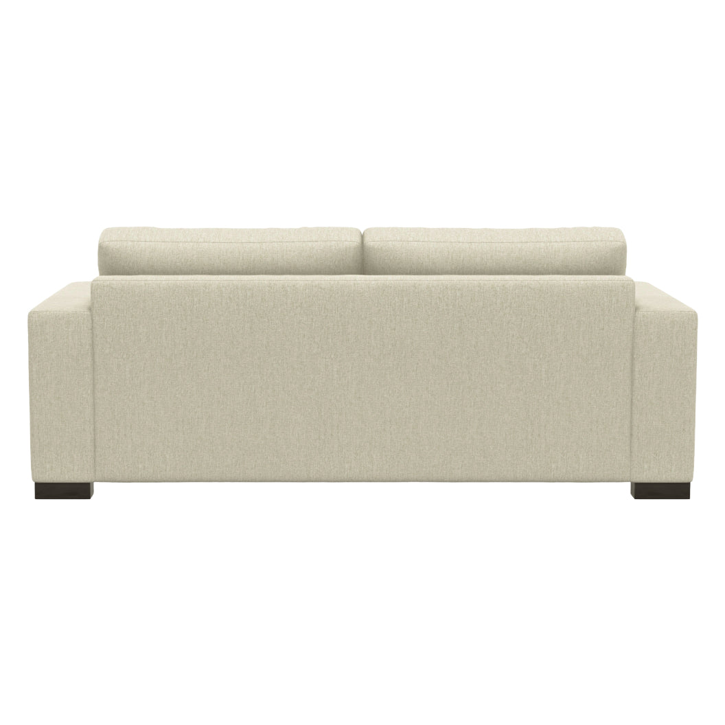 Sofa condo stationnaire en tissu beige - Tennyson