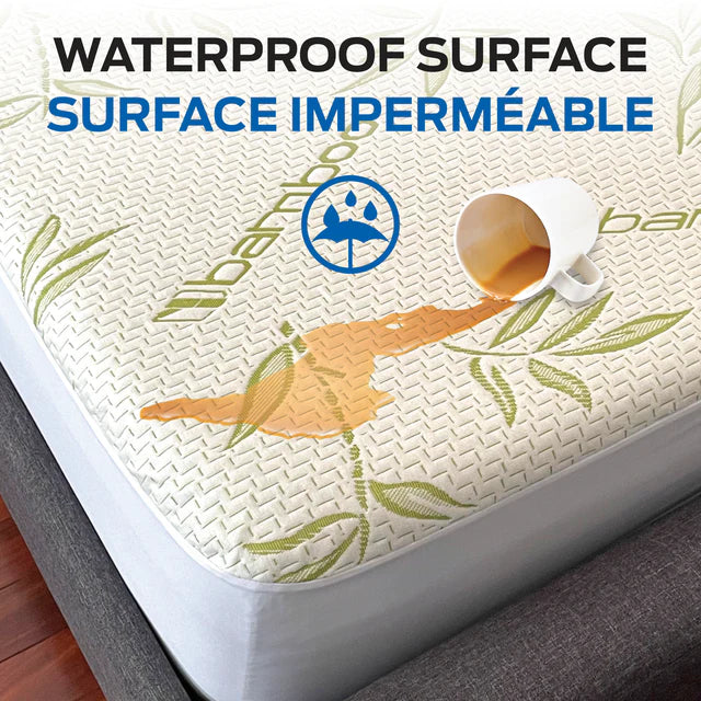 Protège-matelas 100% imperméable en 6 grandeurs - Bambou