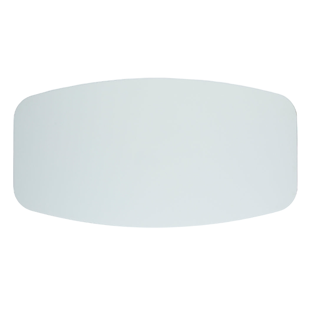 Table de salle à manger rectangulaire avec contour arrondi en verre - Hugo