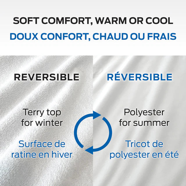 Protège-matelas réversible & imperméable en 6 grandeurs - Fusion