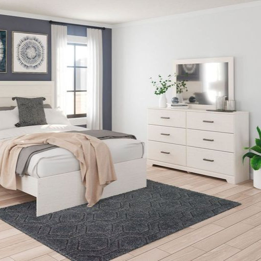 Miroir de bureau en bois blanc - Stelsie