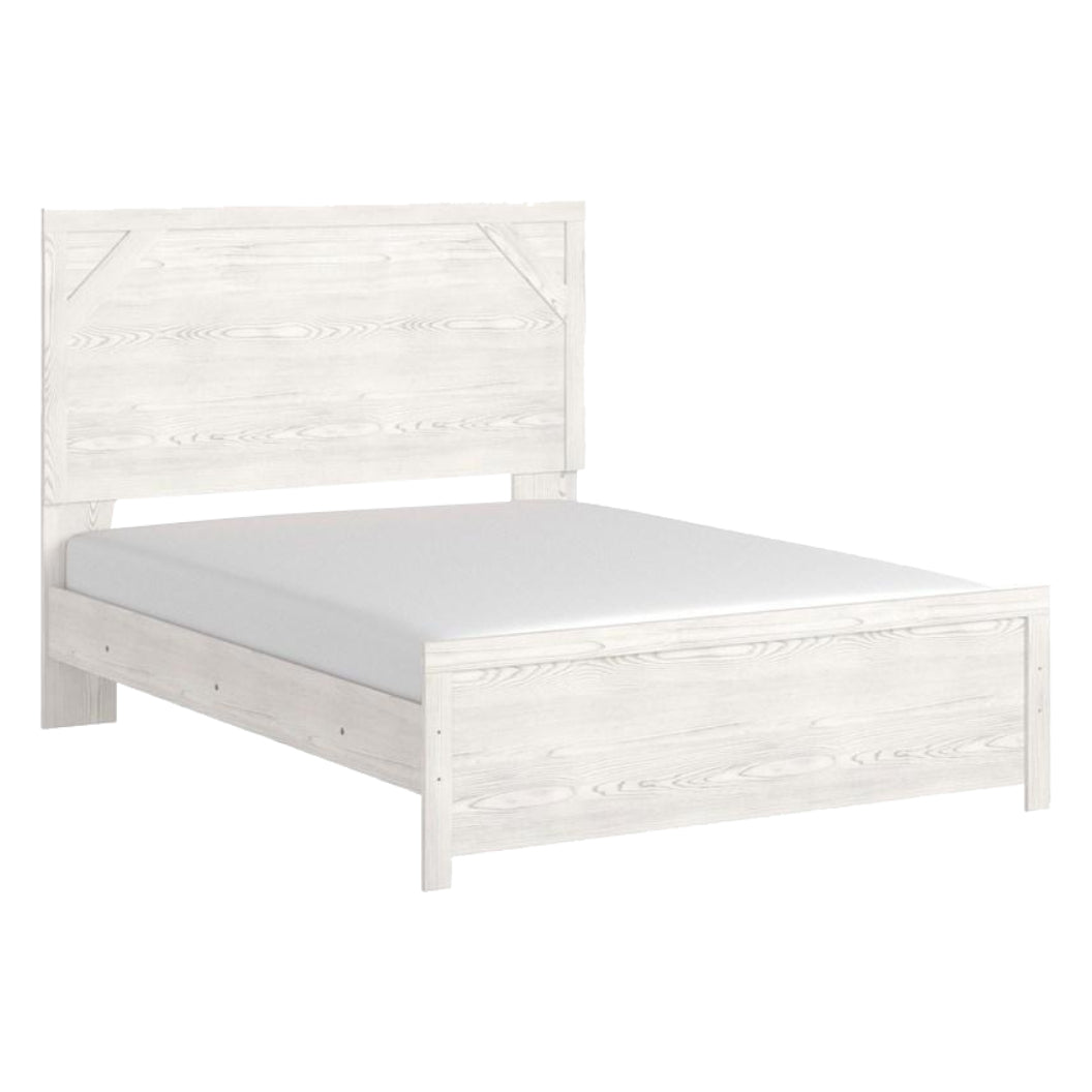 Lit complet Grand en bois blanc - Gerridan