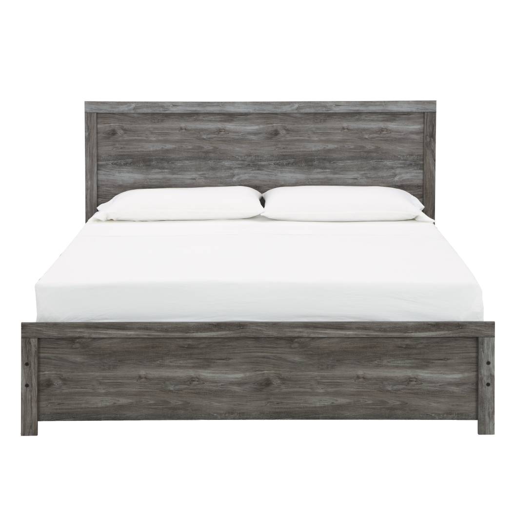 Lit complet en bois/MDF gris foncé Grand / Très grand - Bronyan