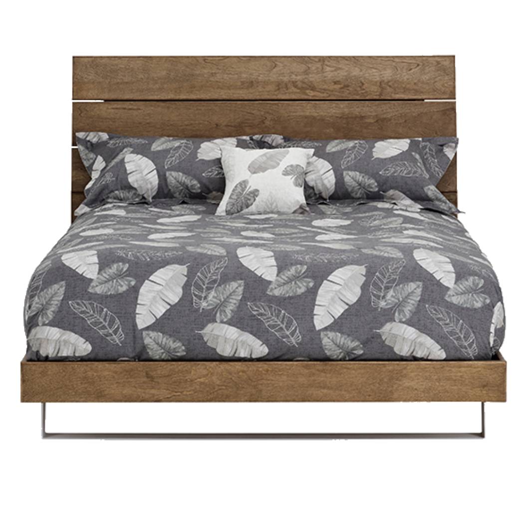 Lit  complet grand en bois naturel - Baltique