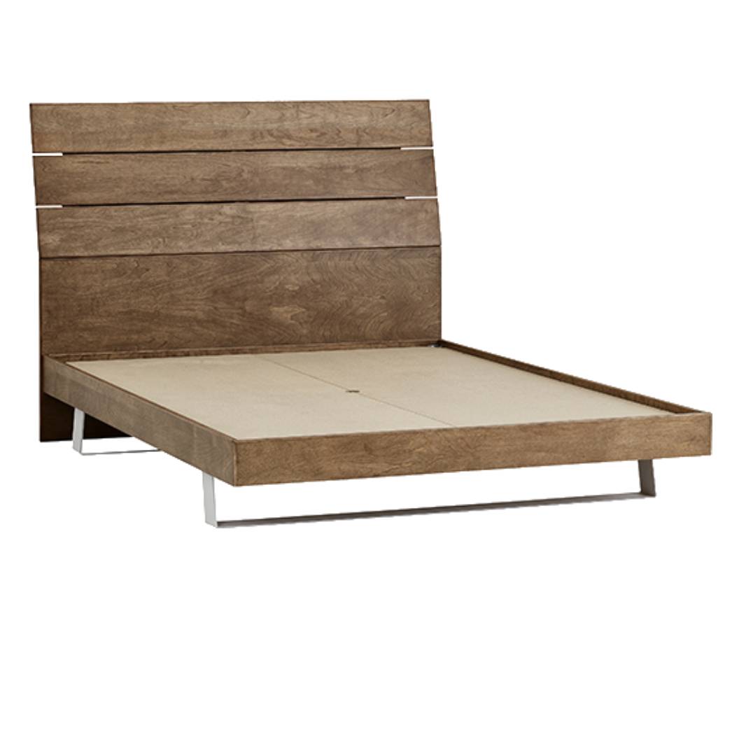 Lit  complet grand en bois naturel - Baltique