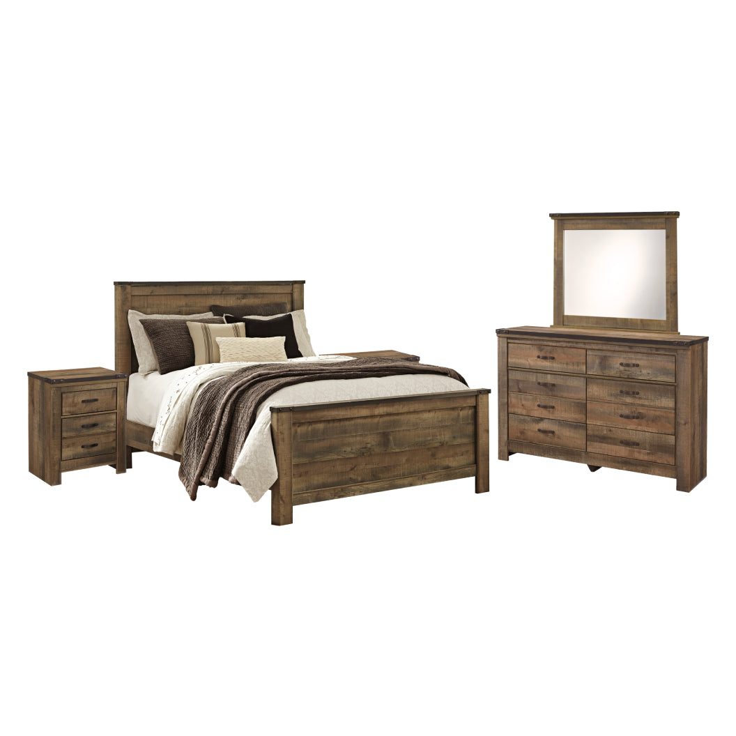 Mobilier de chambre à coucher 5 pièces Grand / Très grand lit - Trinell