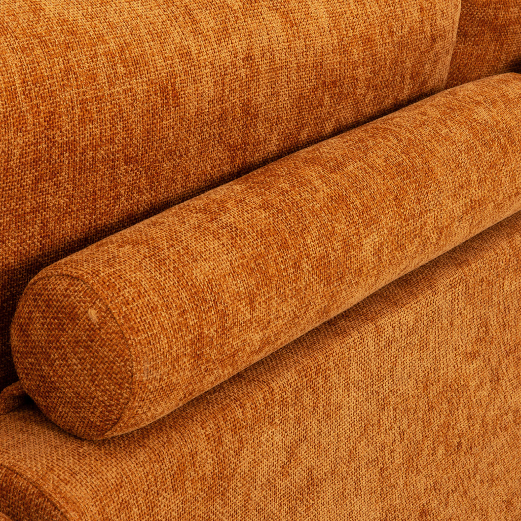Sectionnel 2 pièces en tissu Almono Auburn avec chaise longue - Ciello