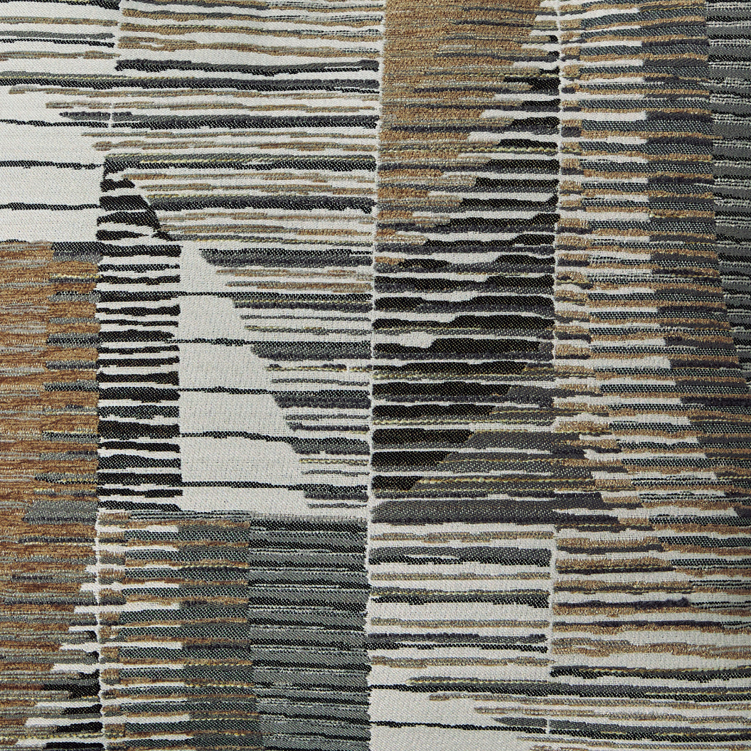 Sectionnel 3 pièces en tissu beige avec chaise longue & 3 coussins - Newellen