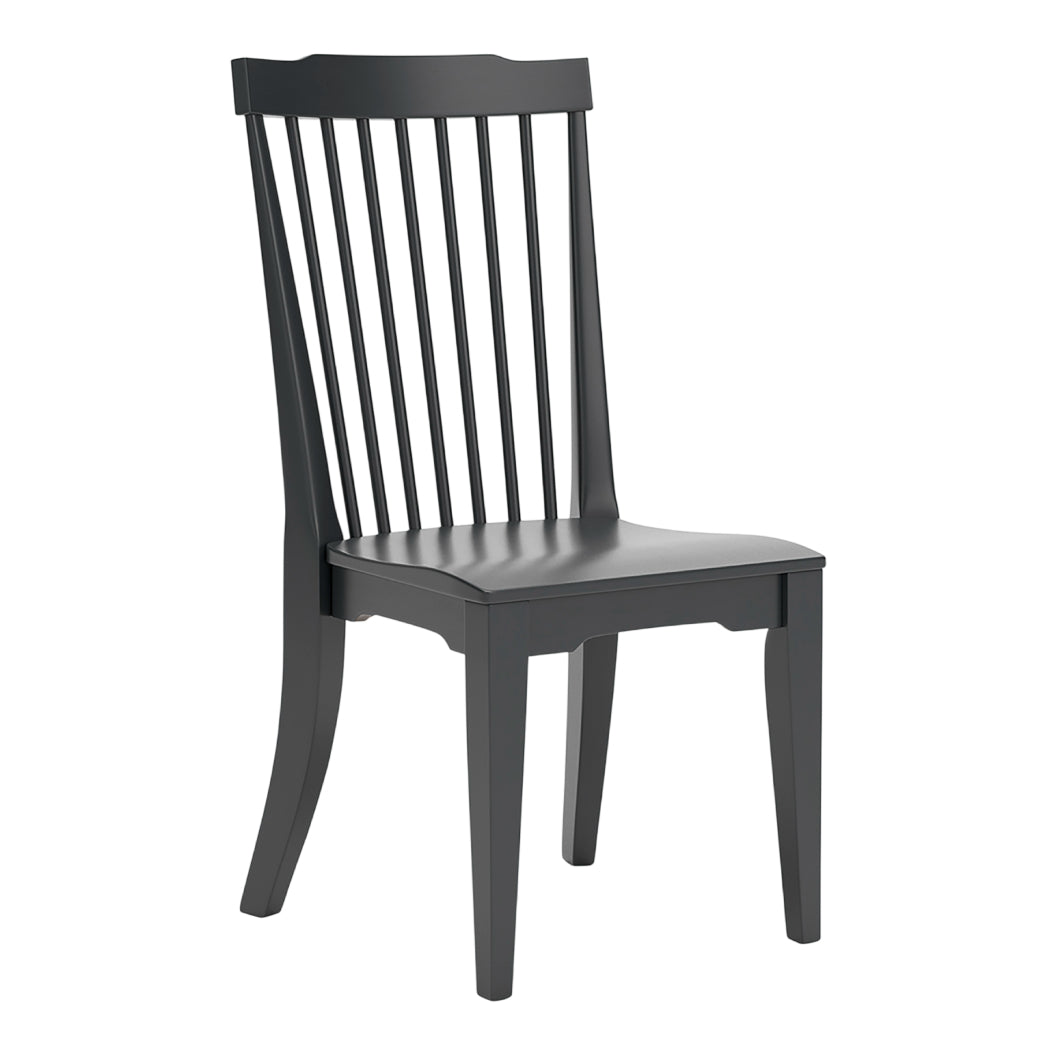 Ensemble de 2 chaises de salle à manger en bois noir - Brenkerton