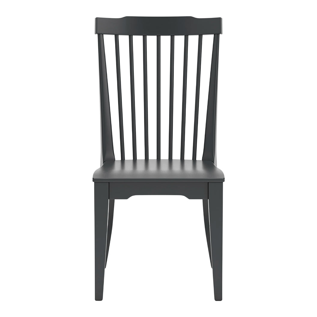 Ensemble de 2 chaises de salle à manger en bois noir - Brenkerton