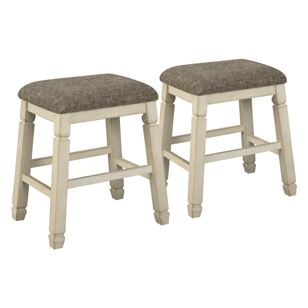 Ensemble de 2 tabourets de comptoir rembourrés - Bolanburg