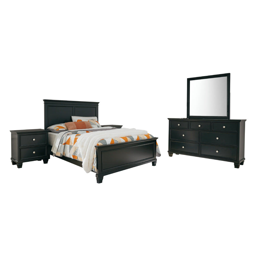 Mobilier de chambre à coucher 5 pièces Lit Double - Lanolee