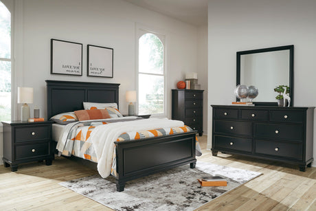 Mobilier de chambre à coucher 5 pièces Lit Double - Lanolee