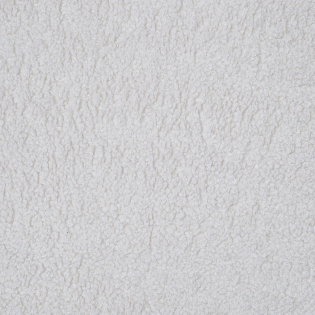 Ensemble de 2 chaises de salle à manger rembourrées en tissu bouclé ivoire - Rowanbeck