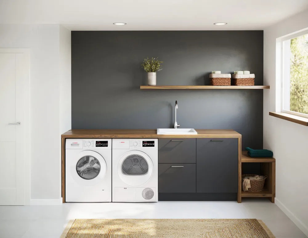 Ensemble de buanderie compact à chargement frontal 24 po, 2,2 pi³ / 4,0 pi³ Blanc - Série 300