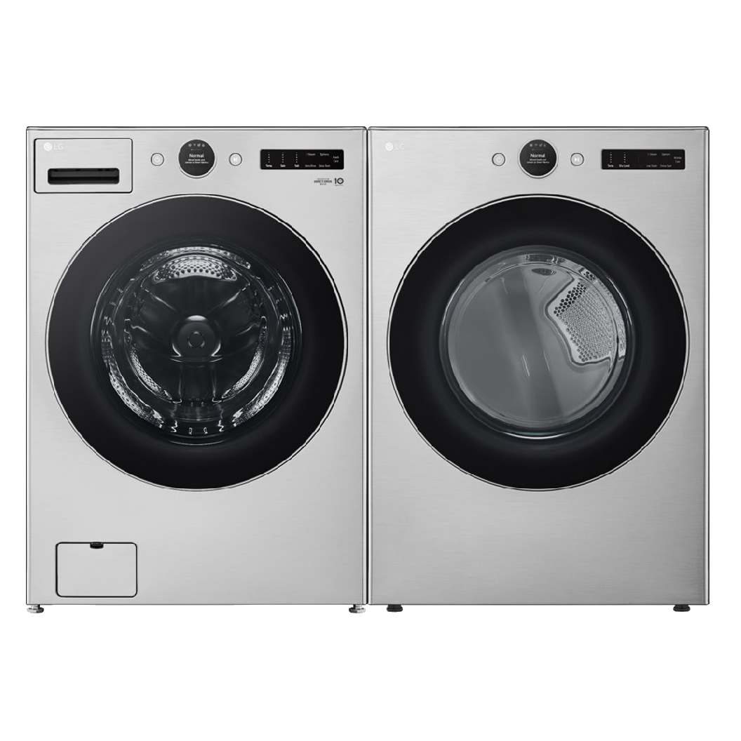 Ensemble de buanderie à chargement frontal 5,2 pi³ / 7,4 pi³ acier graphite - 5500V