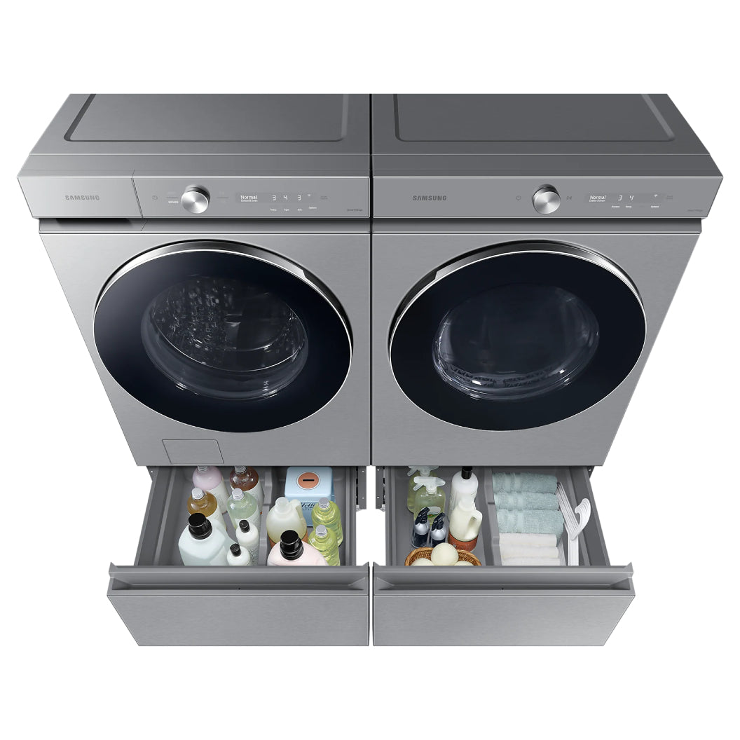 Ensemble de buanderie à chargement frontal acier inoxydable - Bespoke