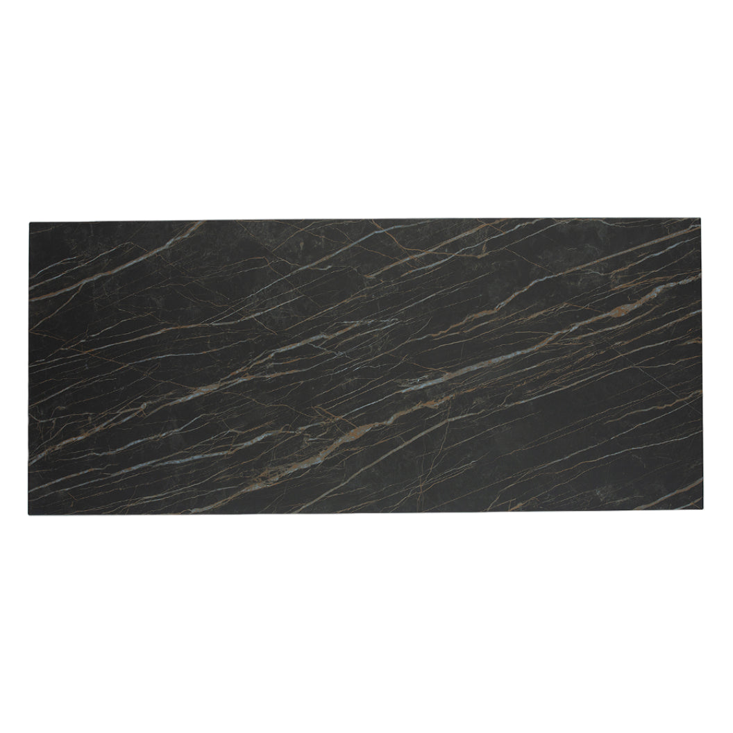 Table de salle à manger rectangulaire en céramique ou en verre - Hugo