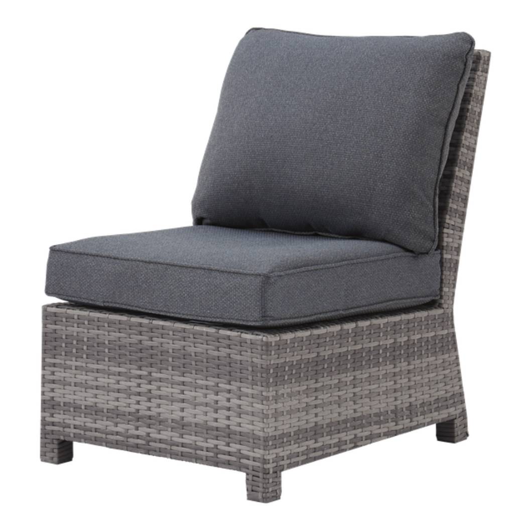 Sectionnel extérieur 4 morceaux en résine gris - Salem Beach