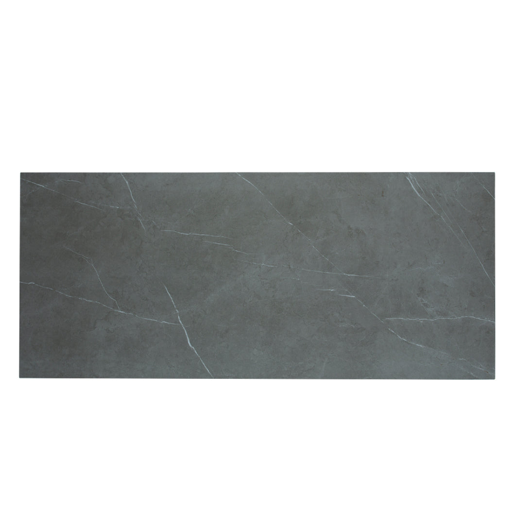 Table de salle à manger rectangulaire en céramique et métal - Jack