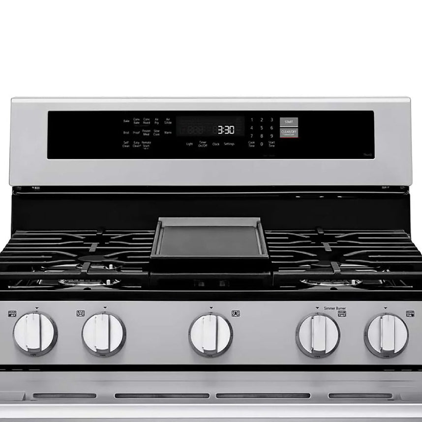 Cuisinière au gaz 30 po, 6,3 pi³ Inox avec Convection ProBake®, Air Fry et plaque de cuisson intégrée