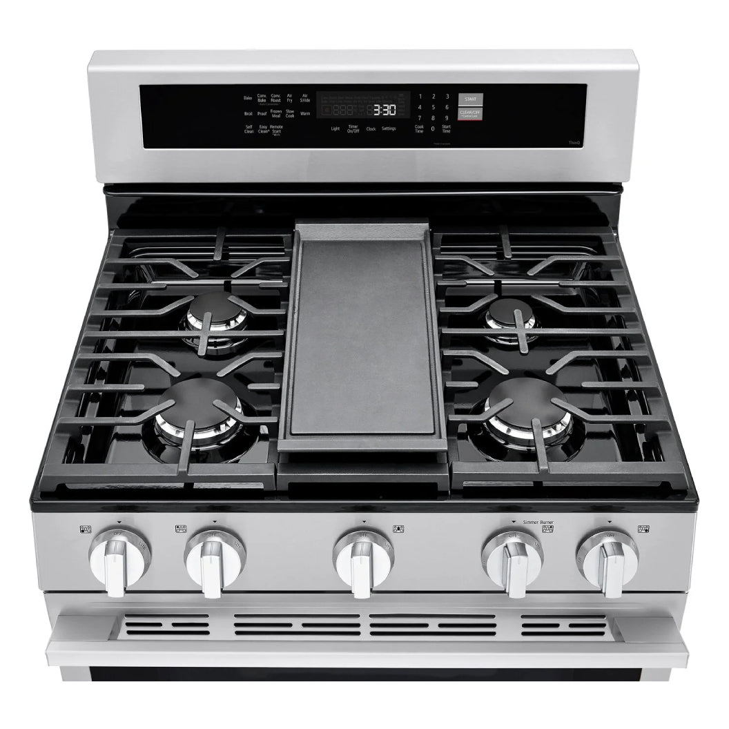 Cuisinière au gaz 30 po Inox Friture à air & InstaView