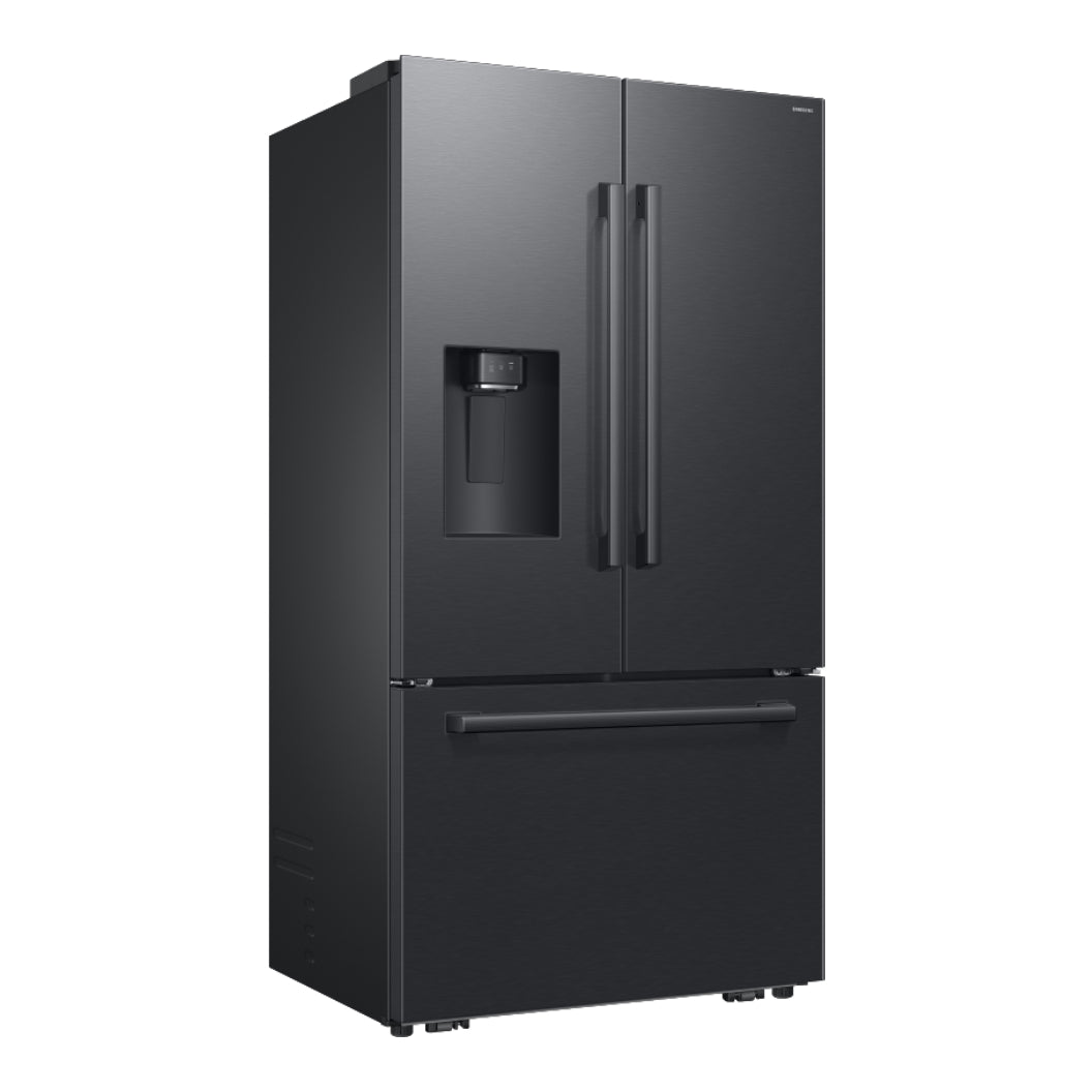 Réfrigérateur à portes françaises 36 po, 29 pi³ Acier noir mat avec Distributeur d'eau/glaçons Sphere Ice™ - Série Bespoke