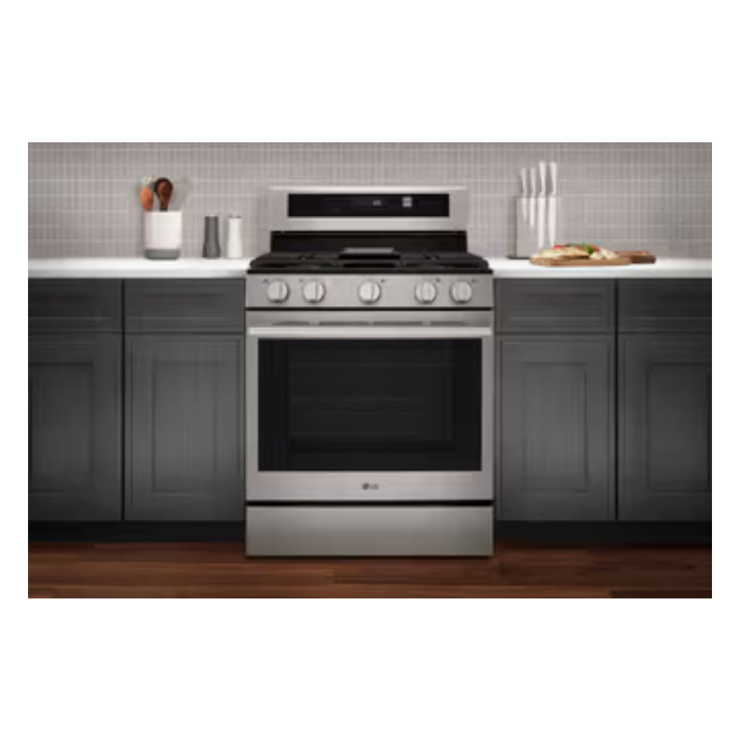 Cuisinière au gaz 30 po Inox Friture à air & InstaView