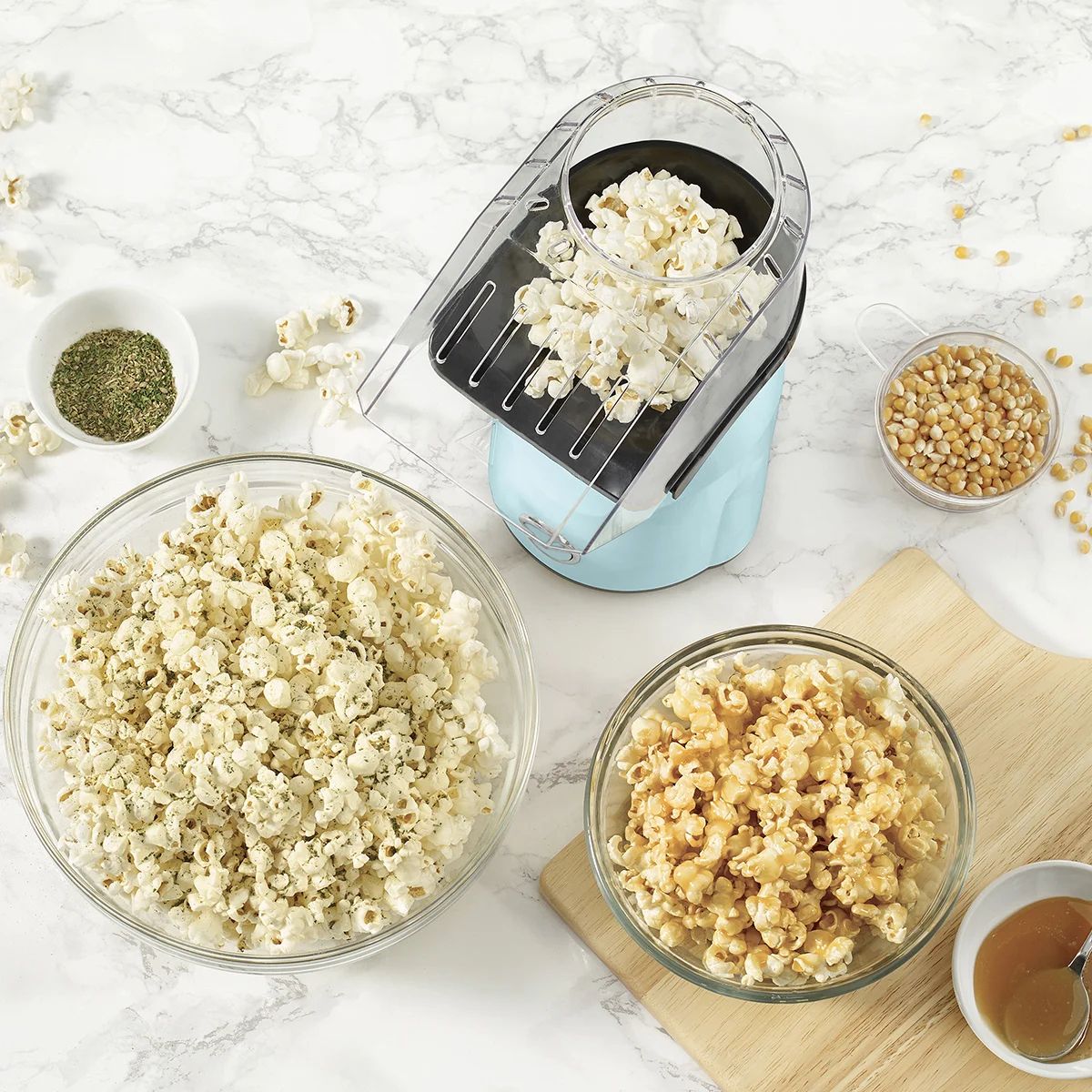 Machine à maïs soufflé à air chaud