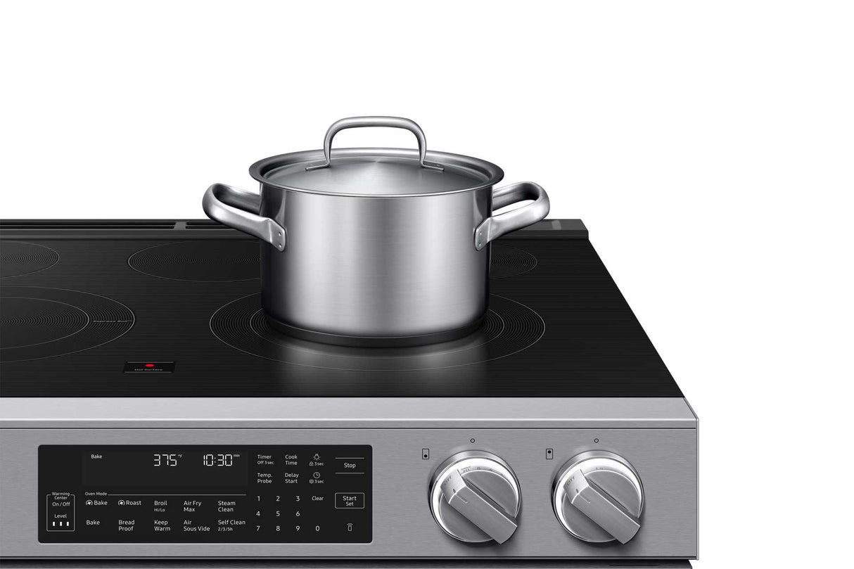 Cuisinière électrique 30 po, convection véritable avec Air Fry Inox
