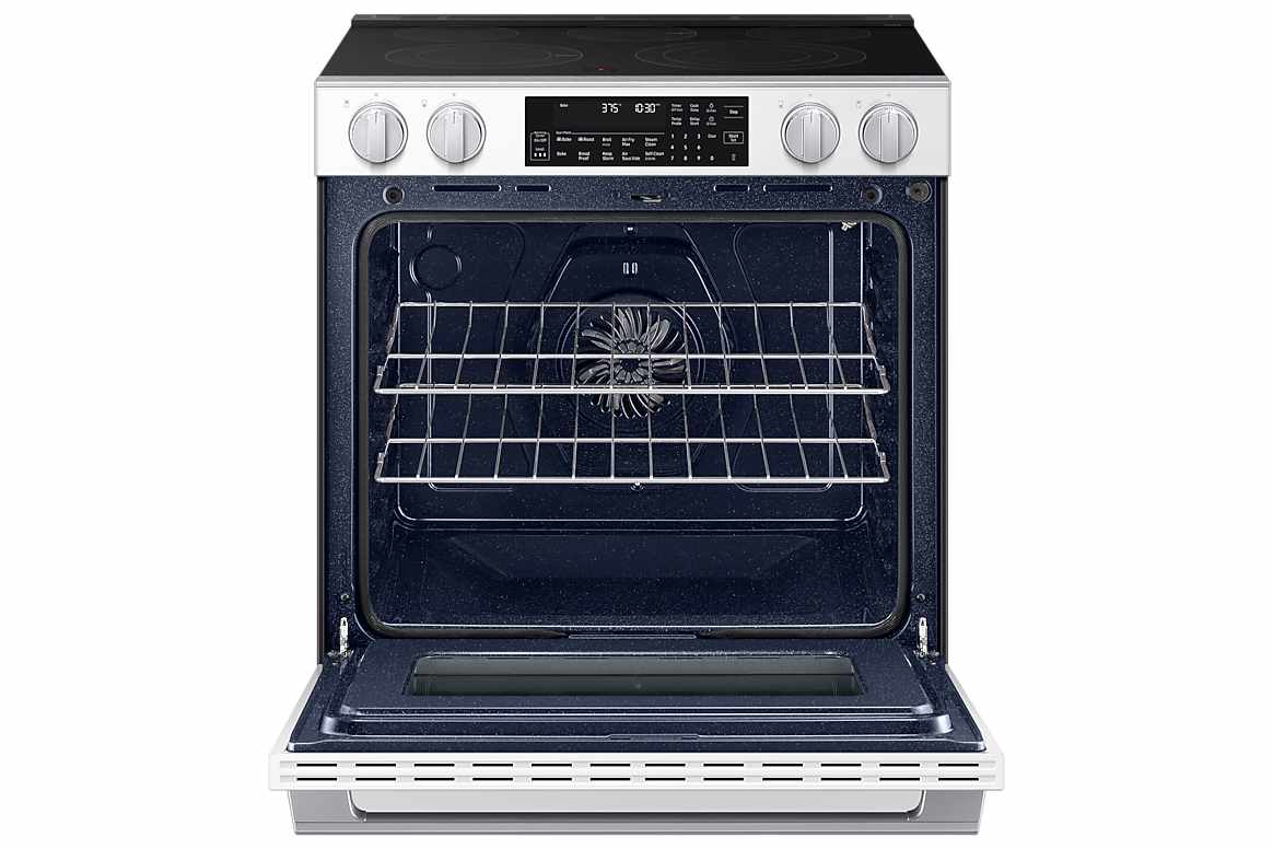 Cuisinière électrique encastrable 30 po, convection véritable Air Fry 6,3 pi³ Blanc