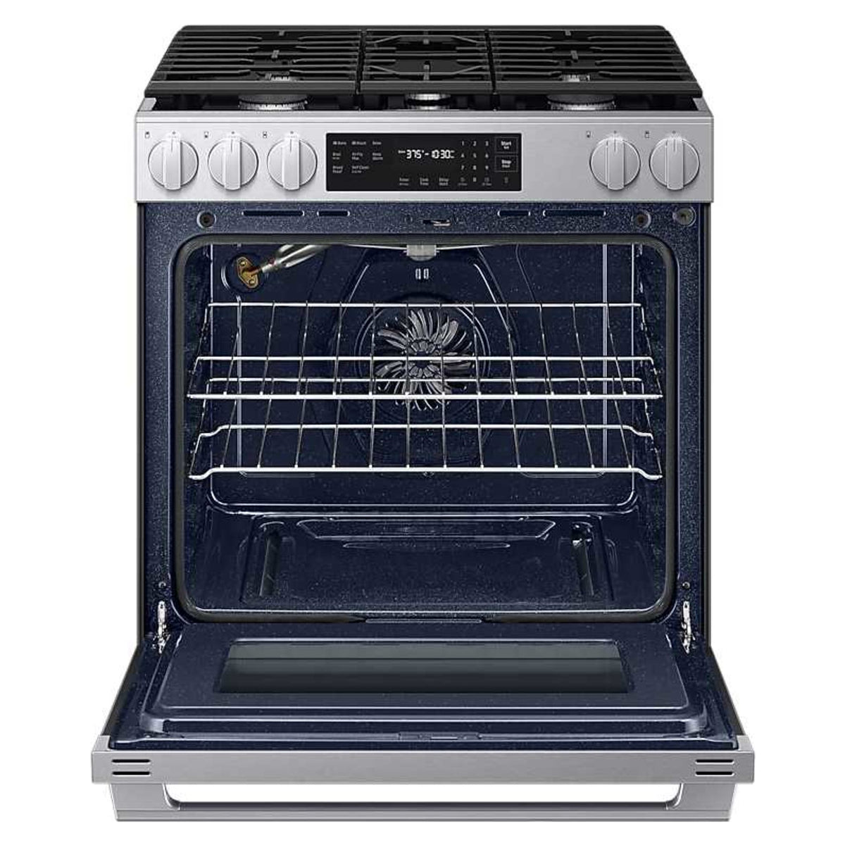 Cuisinière au gaz encastrable 30 po, 6,0 pi³ Inox avec Convection et Air Fry Max - Série Bespoke