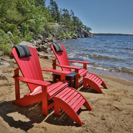 Repose-pieds extérieur en plastique recyclé - Classique F01