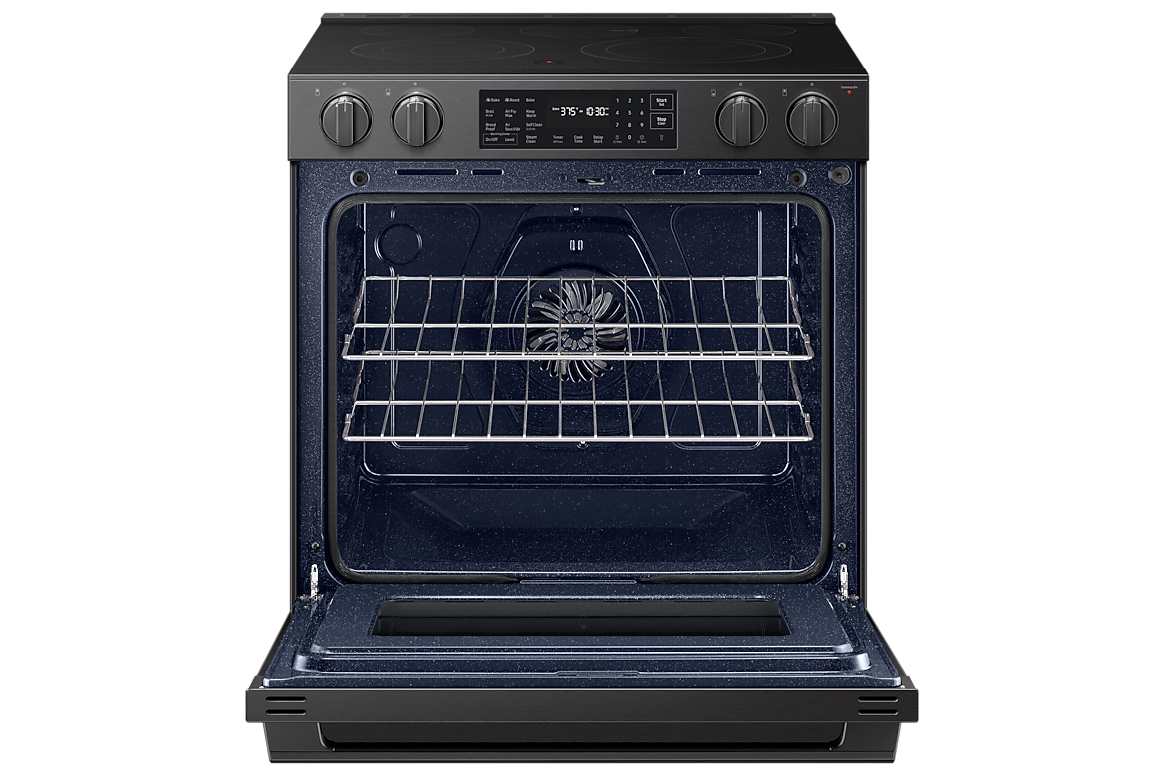Cuisinière électrique 30 po, Max Air Fry Pro noir mat