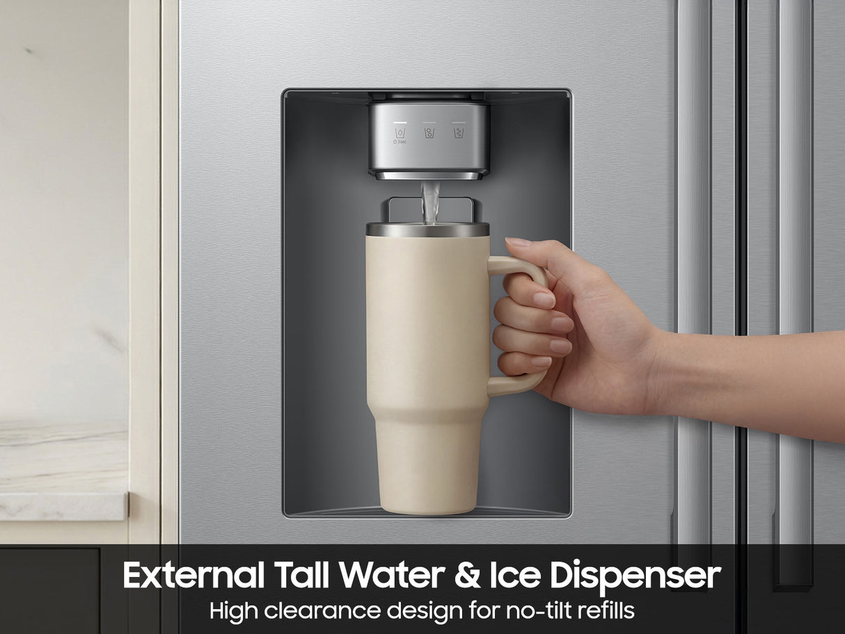 Réfrigérateur à porte française 36 po, 29 pi³ Inox