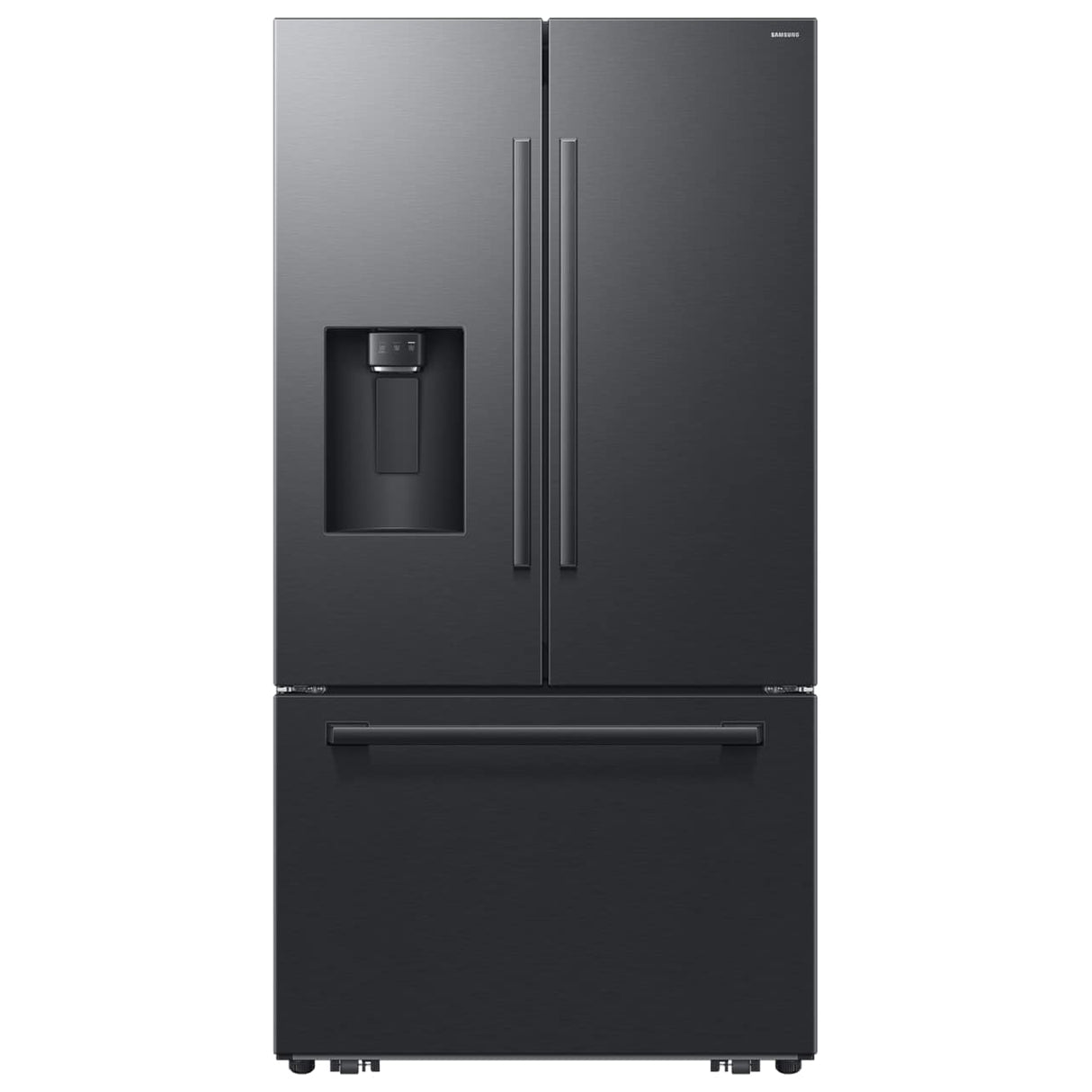 Réfrigérateur à portes françaises 36 po, 29 pi³ Acier noir mat avec Distributeur d'eau/glaçons Sphere Ice™ - Série Bespoke