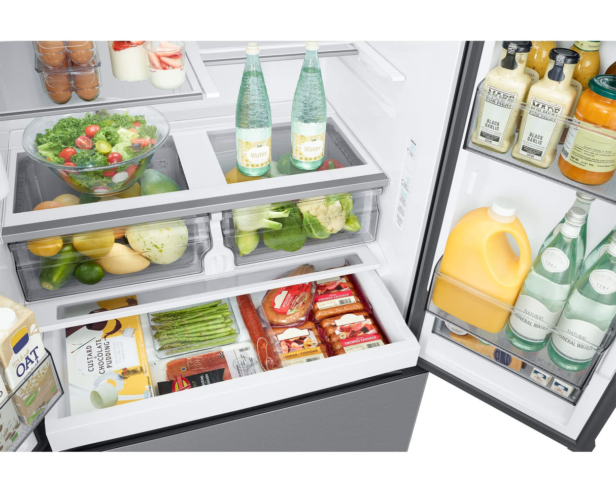 Réfrigérateur à porte française 36 po, 27 pi³ avec distributeur Inox