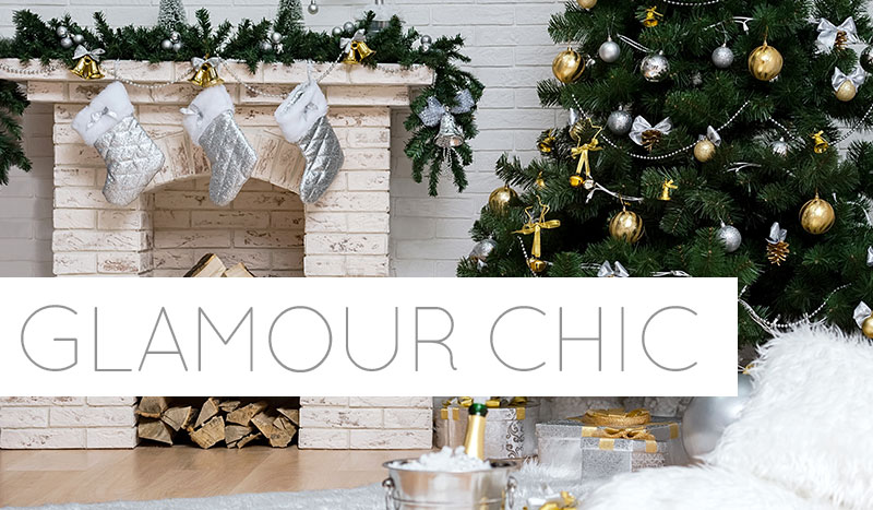 Décor glamour chic de Noël