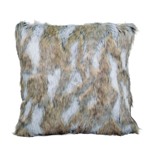 Coussin de fourure rustique chic de Noël