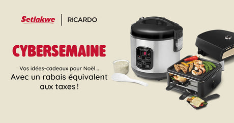 Cybersemaine | Obtenez un rabais équivalent aux deux taxes sur les produits Ricardo*.