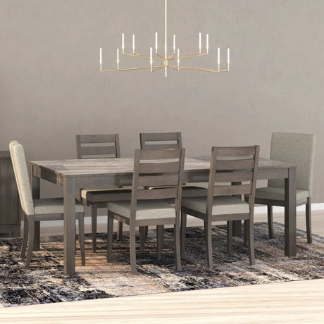 Ensemble de salle à manger avec 6 chaises rembourrées