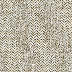 Ottoman en tissu beige pâle avec garniture cloutée - Harleson