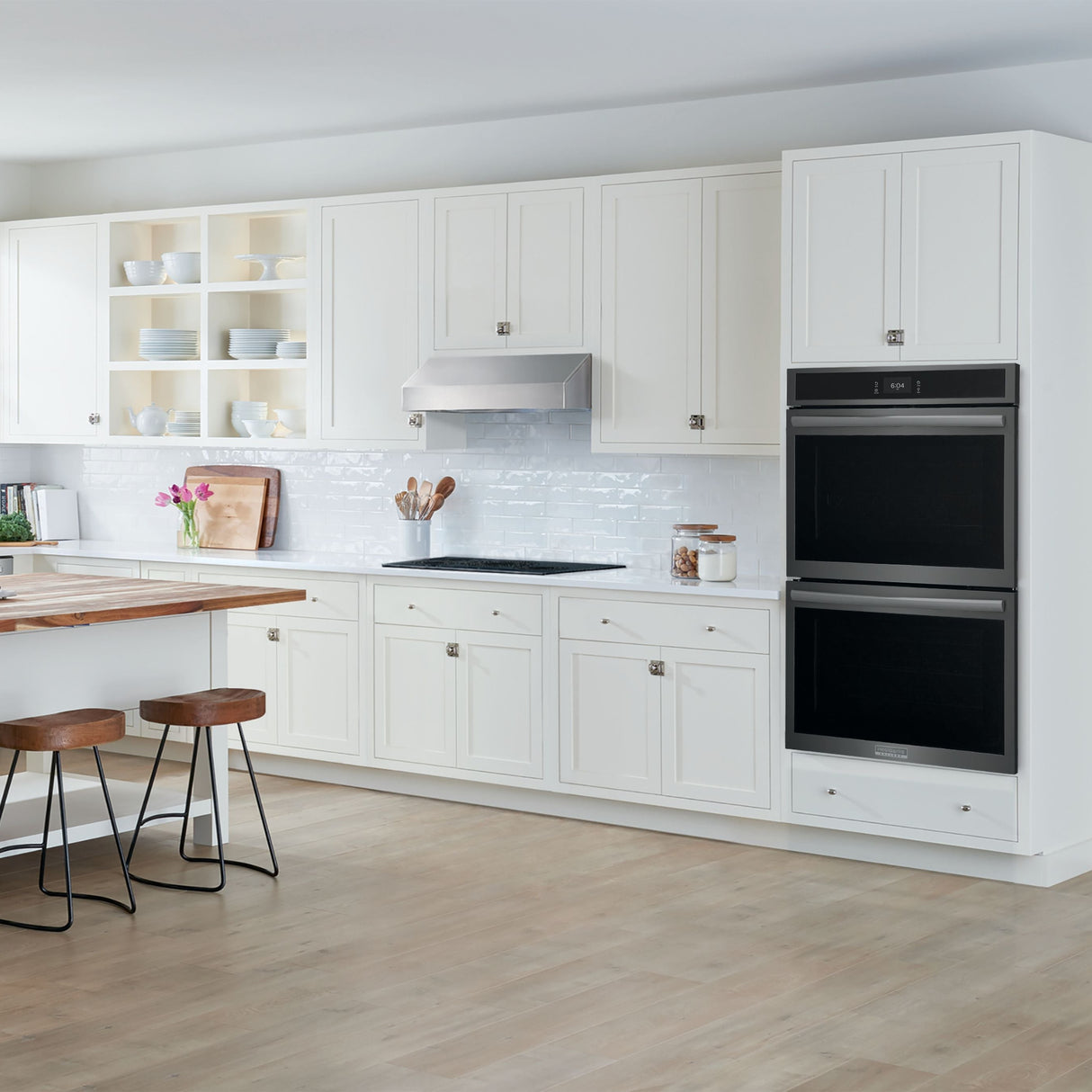Four encastrable double 30 po.5,3 pi³ Inox noir