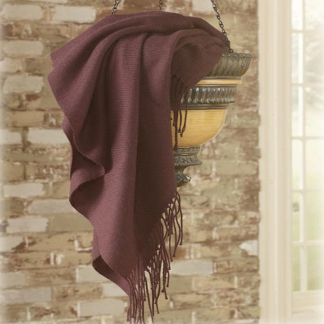 Jeté 50 x 60 po en tissu doux - Ashton