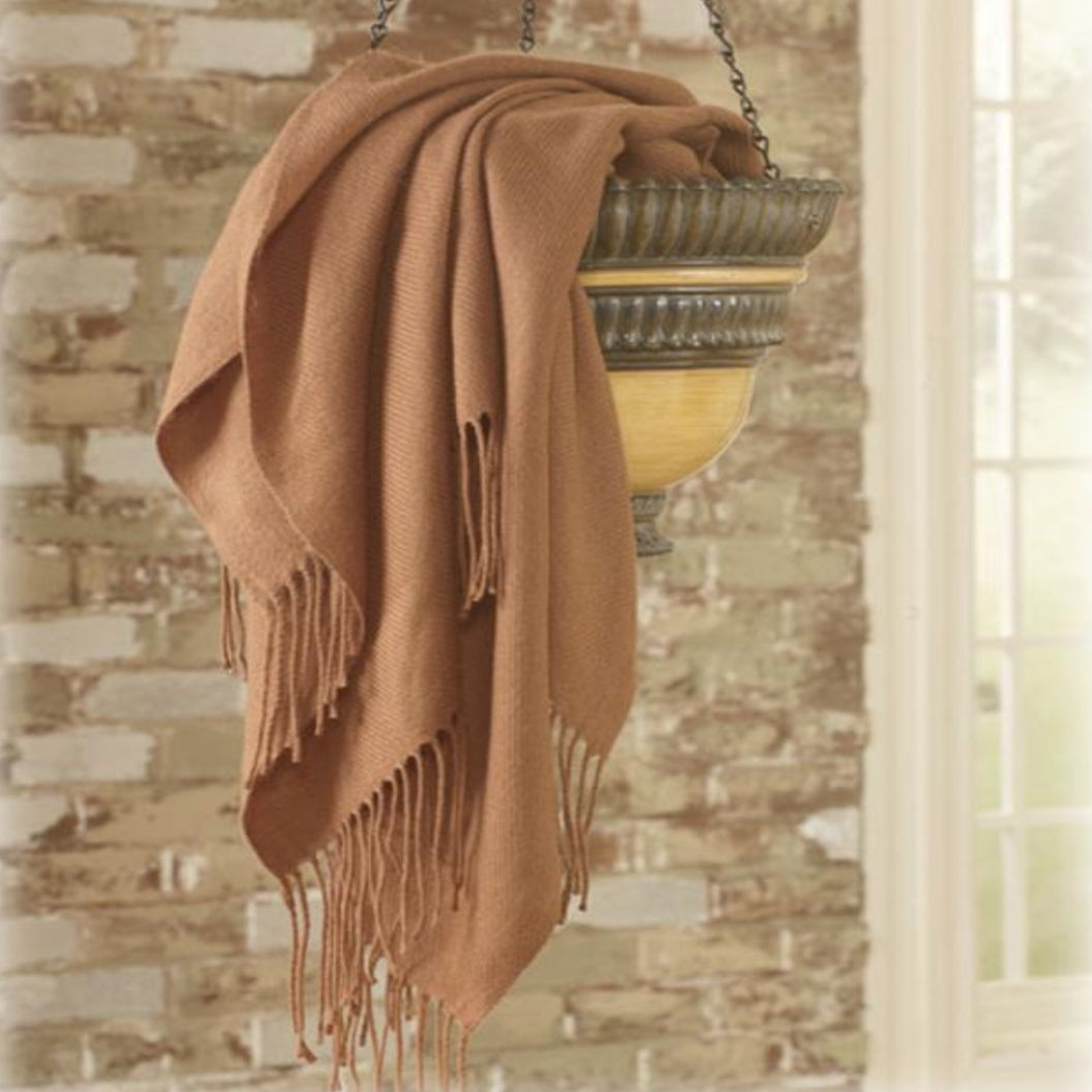Jeté 50 x 60 po en tissu doux - Ashton